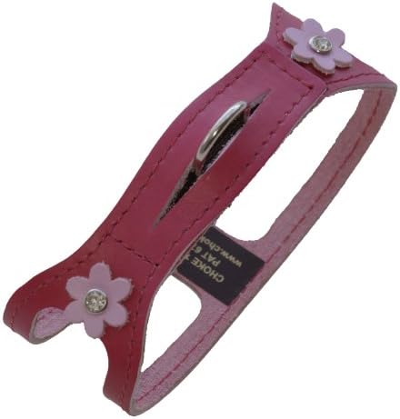 ChokeFree Pet Shoulder Collar, 14-Inch, Non Metallic Raspberry Rose