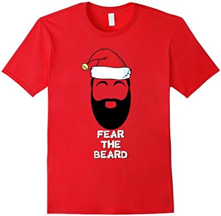 Men's Fear The Beard T Shirt - Houston T-shirt 3XL Red