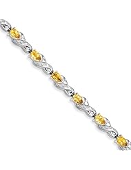 Sterling Silver Citrine Bracelet
