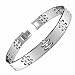 Stainless Steel Satin Link Bracelet 8.5
