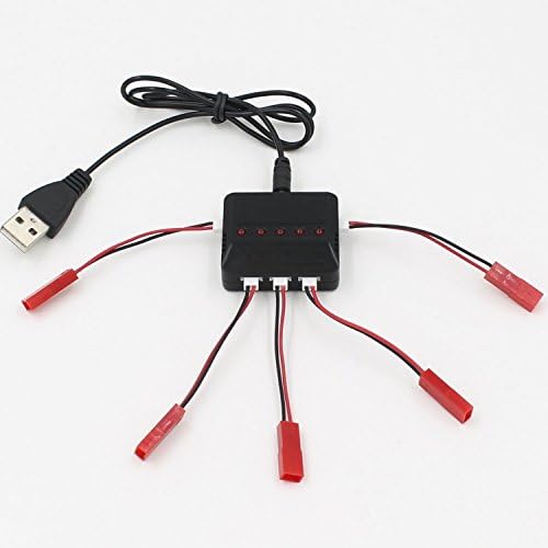 Fativ®5-In-1 Max 2.5A Current Input Fast Battery Charger For Syma X5C, X1, UDI 818A, Hubsan, DFD F180, Holy Stone F180C M68 M68R(plus), WL Toys FSMPJ0019
