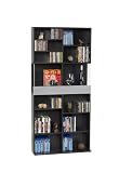 Atlantic 38435591 Oskar Plus Media Cabinet Walnut/Silver 15MM