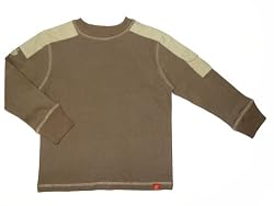 Le Fromage et L'Orange - Cargo Long Sleeve Tee (Bark), 4T