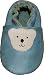 Tibet PLATEAU soft sole infant full grain baby shoes SUEDE bear blue