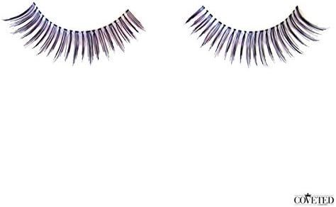 False Eyelashes Natural 10 Pairs 5,2,1 LOT Feather Human Hair Lashes by COVETED (2 Pairs, Goddess)