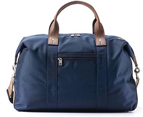 Jack Spade Mens Nylon Wing Duffel Bag - 19.5 Inches, Navy Blue