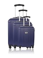 Travel One Set de 3 trolleys rígidos Spring (Azul)