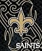 Sporting Goods : New Orleans Saints 50'x60' Tattoo Style Royal Plush Raschel Throw Blanket - Football Sports Merchandise