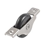 uxcell ドア　ウィンドー　シングル　ナイロン　スライディングウェイトローラー　プーリー　ホイール40mmダイヤ