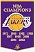 NBA Los Angeles Lakers Embroidered Basketball Champions Dynasty Wool Banner