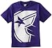 Famous Stars and Straps Boys 8-20 Shadow BOH Youth Tee, Purple/White, X-Large