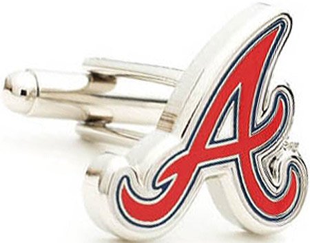 Cufflinks Inc Men's Atlanta Braves Cufflinks Red