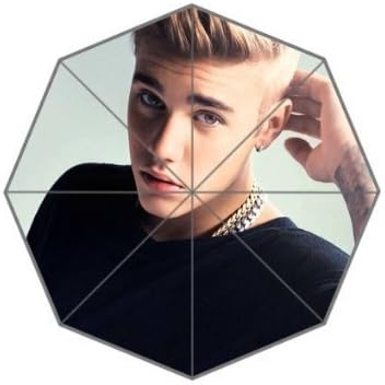 RainbowRain Modern Style Home Use Umbrella Travel Umbrella Justin Bieber Printed Custom Waterproof Polyester Umbrella