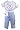 Vitamins Newborn Baby Boys 4 pc Pirate Pant Set-3 Months