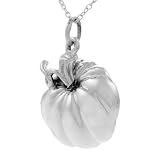 Sterling Silver Pumpkin Necklace