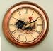 Antique Style Country Rooster Kitchen Farmhouse Plate Wall Clock