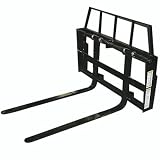Skid-Steer Attachments: Skid-Steer Pallet Fork has 2000-Lb. Lift
