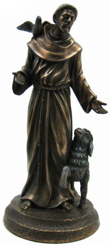 Saint Francis (Bronze) Religious Christian Catholic Statue Figurine