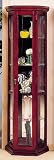Home Elegance 417C Cherry Trapezoid Shaped Curio