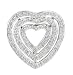 14k WHITE GOLD WOMEN'S PENDANT LP-1897 DIAMOND 0.51CT TW