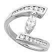 14K White Gold Diamond Solitaire Engagement Ring - 0.80 Ct.