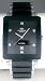 Oniss Men's Caprice II Black Ceramic Watch with Silver Trim on603-m-blk