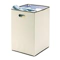 Rubbermaid 4D06 Configurations 23-Inch Foldable Laundry Hamper, Natural