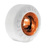 Ricta, Hsu Chrome Core White Orange Chrome 81b Wheels, 52 - mm