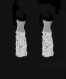 Silver star earrings