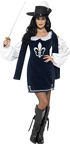 Smiffy's Women's Musketeer Female Costume, Multi, Small