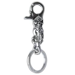 Keychain Sterling Silver Clothing Accessory 4 inches (krng265)