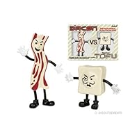 Mr. Bacon vs. Monsieur Tofu Action Figures