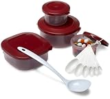 Superseal 17 Piece Storage Set, Cranberry