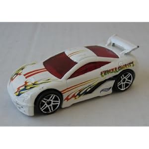 Hot Wheels Chuck E Cheese White Sports Toy Car - Collectible