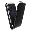 Apple iPhone 3GS _Etui Coque de Protection avec Rabat En Cuir dedi� Couleur Noir pour le Apple iPhone 3GS