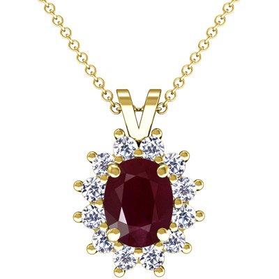 Yellow Round Diamond Pendant Certificate