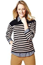 Pure Cashmere Striped Jumper