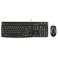Logitech - Desktop MK120 - Ensemble Clavier et Souris filaire - Barre d'espacement incurv�e - Azerty - Noir