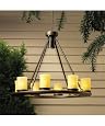 Mission Bronze Low Voltage Outdoor Chandelier
