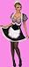 DELUXE SECRET WISHES SEXY FRENCH MAID HALLOWEEN COSTUME MEDIUM DRESS SIZED 10-14