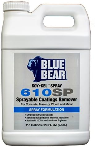 BLUE BEAR 610SP Sprayable Coatings Remover 2.5 Gallon