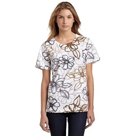 Buy Alfred Dunner Ladies Floral Outline Print T-Shirt