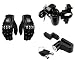 Autopearl Premium Quality Bike Accessories (MadBike 1 Pair of Hand Grip Gloves for Bike Motorcycle Scooter Riding - (Black L) & Premium Quality Bike USB Charger. & Premium Quality Bike Disc Brake Lock Disc Lock Posh Lock RS.1990.00
