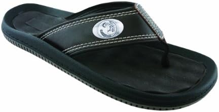 NCAA Florida State Seminoles Men's Waffle Concho Flip Flops, Brown, 12