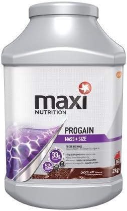 MaxiNutrition Progain 2000 g Chocolate Mass and Strength Shake Powder (Formerly Known as Maximuscle) by MaxiNutrition