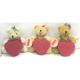 Teddy Bears Mothers Day For Her- 1 Female / Girl and 1 Male / Boy- 2 Small Gift Teddies with Boxes- Soft Toys