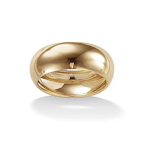 10k Gold Wedding Band 8 mm