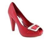 SQUARE PEEP TOE PLATFORM