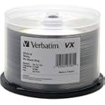 Verbatim 97281 4.7 GB up to 16x VX Recordable Disc DVD-R, 50-Disc Spindle