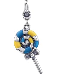 Sterling Silver Enamel Lollipop Charm Dangle
